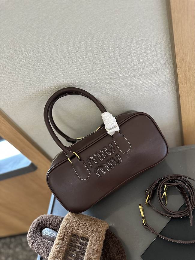 Miumiu Bowling Brown Bag 27cm - 1