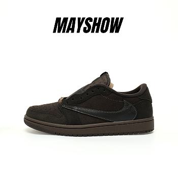 Air Jordan 1 Retro Low OG SP Travis Scott  Velvet Brown - DM7866-202