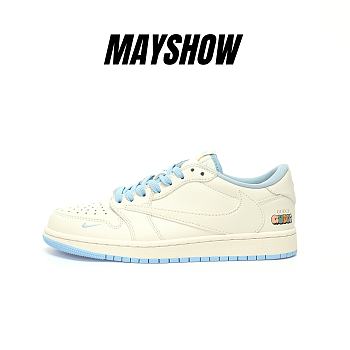 	 Air Jordan 1 Low Travis Scott Custom DM6688-608