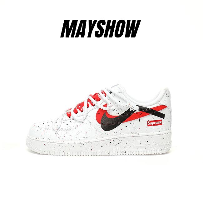 Nike Air Force 1 Low Supreme Custom CU9225-101 - 1