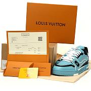 Louis Vuitton LV Trainer Teal Blue Black - 1AD7K6 - 5