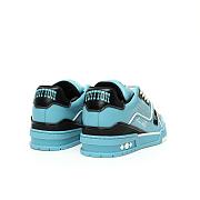 Louis Vuitton LV Trainer Teal Blue Black - 1AD7K6 - 2