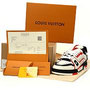 	 Louis Vuitton LV Trainer Teal BlueWhite Red Black - 1AD7JR - 5