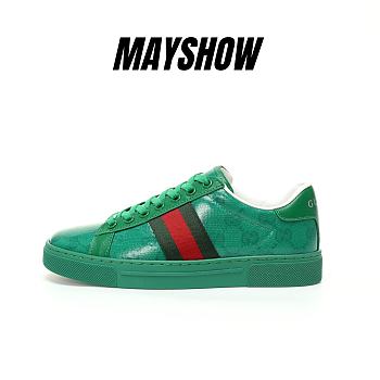 Gucci Ace GG Crystal Canvas Green - 760775 FACRF 3751