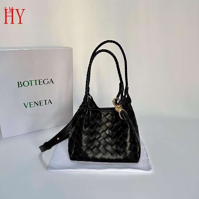 Bottega Veneta Small Parachute Black - 16.5*21*17cm - 1