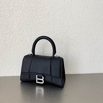 Balenciaga Black Hourglass XS Top Handle Mini Bag 19×13×8cm