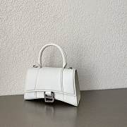 Balenciaga White Hourglass XS Top Handle Mini Bag 19×13×8cm - 1