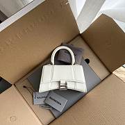 Balenciaga White Hourglass XS Top Handle Mini Bag 19×13×8cm - 4