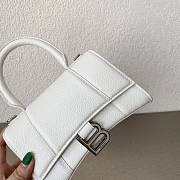 Balenciaga White Hourglass XS Top Handle Mini Bag 19×13×8cm - 3