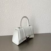 Balenciaga White Hourglass XS Top Handle Mini Bag 19×13×8cm - 2