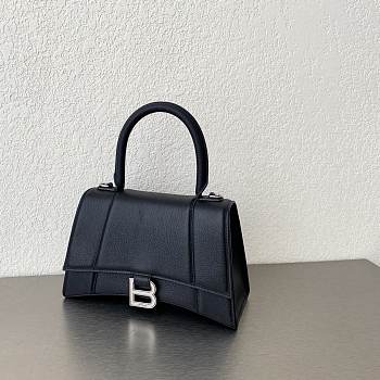 Balenciaga Black Hourglass Small Top Handle Mini Bag 23×15×10cm