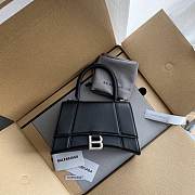 Balenciaga Black Hourglass Small Top Handle Mini Bag 23×15×10cm - 3