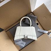 Balenciaga White Hourglass Small Top Handle Mini Bag 23×15×10cm - 5