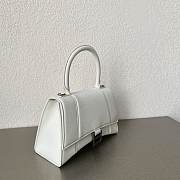 Balenciaga White Hourglass Small Top Handle Mini Bag 23×15×10cm - 4