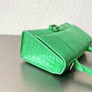 Balenciaga Green Hourglass XS Bag Crocodile Embossed 19×13×8cm - 4