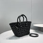 Balenciaga Black Bistro XS Basket With Strap 32*13*4cm - 4