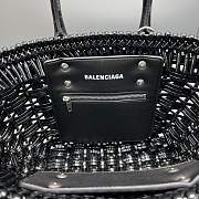 Balenciaga Black Bistro XS Basket With Strap 32*13*4cm - 3