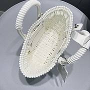 Balenciaga White Bistro XS Basket With Strap 32*13*40cm - 5