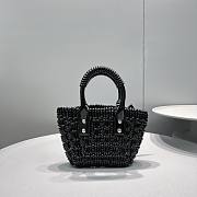 	 Balenciaga Black Bistro XXS Basket With Strap 17*15*8cm - 2