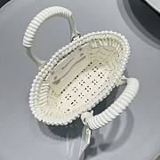 Balenciaga White Bistro XXS Basket With Strap 17*15*8cm - 2