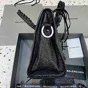 Balenciaga Le City Small Bag In Black Arena Lambskin Black Hardware Black 30*13*20cm - 5