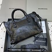 Balenciaga Le City Small Bag In Black Arena Lambskin Black Hardware Black 30*13*20cm - 3