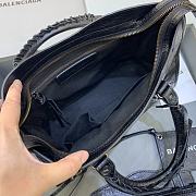 Balenciaga Le City Small Bag In Black Arena Lambskin Black Hardware Black 30*13*20cm - 2