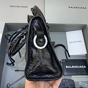 Balenciaga Le City XS Bag In Black Arena Lambskin Black Hardware Black 24*10*15cm - 3