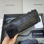 Balenciaga Le City XS Bag In Black Arena Lambskin Black Hardware Black 24*10*15cm - 5