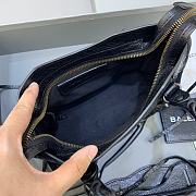 Balenciaga Le City XS Bag In Black Arena Lambskin Black Hardware Black 24*10*15cm - 2