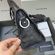 Balenciaga Le City XS Bag In Black Arena Lambskin Shiny Gold Hardware Black 24*10*15cm - 4