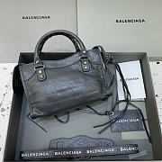 Balenciaga Le City XS Bag In Black Arena Lambskin Shiny Gold Hardware Black 24*10*15cm - 2