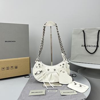 Balenciaga Le Cagole XS White Shoulder Bag 25*13*6CM