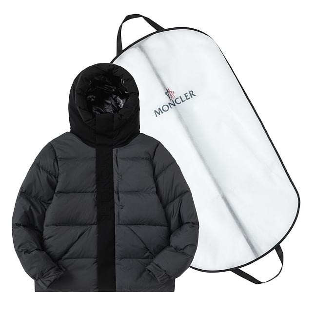 Moncler Black Madeira Down Jacket FG00480 Dark Grey - 1