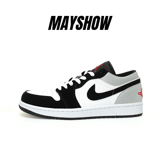 Air Jordan 1 Low SE White Fire Red Black Matte Silver - HF3148-106 - 1