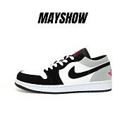 Air Jordan 1 Low SE White Fire Red Black Matte Silver - HF3148-106 - 1