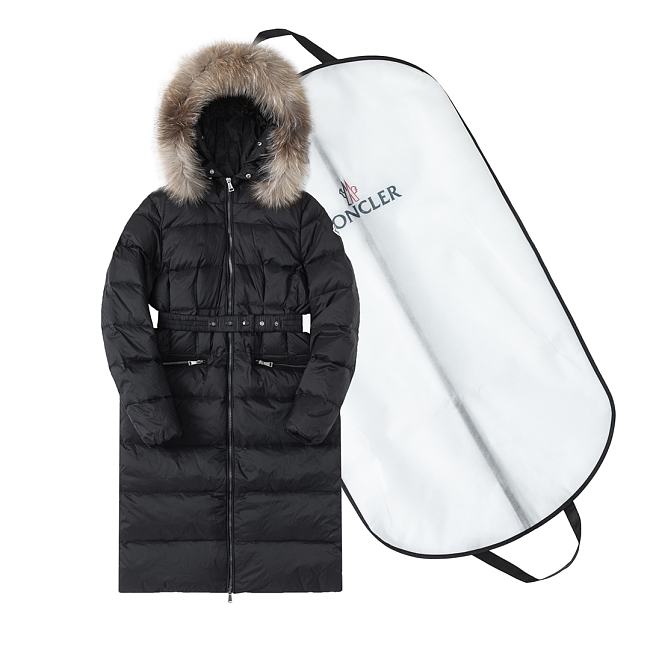 Moncler Boedic Long Down Jacket FG00605 Black - 1