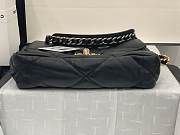 Chanel 19 Flap Bag Black Lambskin Mixed Hardware 26×16×9cm - 2