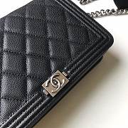 Chanel Boy WOC Chain Bag Black Antique Silver 19x12.5x3cm - 2