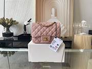 Chanel Classic Mini Flap Bag Golden Hardware Pink 17cm - 1