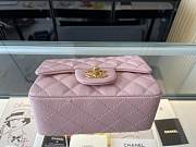 Chanel Classic Mini Flap Bag Golden Hardware Pink 17cm - 3