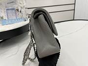 Chanel Classic Flap Bag Grey 25cm - 5