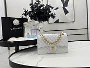 Chanel Classic Flap Bag White Gold 25cm - 1