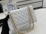 Chanel Classic Flap Bag White Gold 25cm - 5