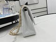 Chanel Classic Flap Bag White Gold 25cm - 4