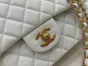 Chanel Classic Flap Bag White Gold 25cm - 2