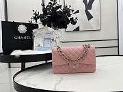 Chanel Classic Flap Bag Pink Silver  25cm - 1