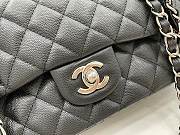 Chanel Classic Flap Bag Black Silver  25cm - 2