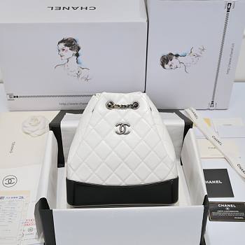 Chanel Gabrielle Backpack White 24*23*11.5cm