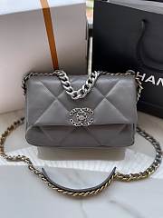 Chanel 19 Dark Grey Lambskin Mixed Hardware 26cm - 1